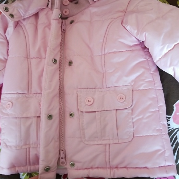 Baby Gap Girls Fleece Lined Puffer Jacket - Picture 4 of 8